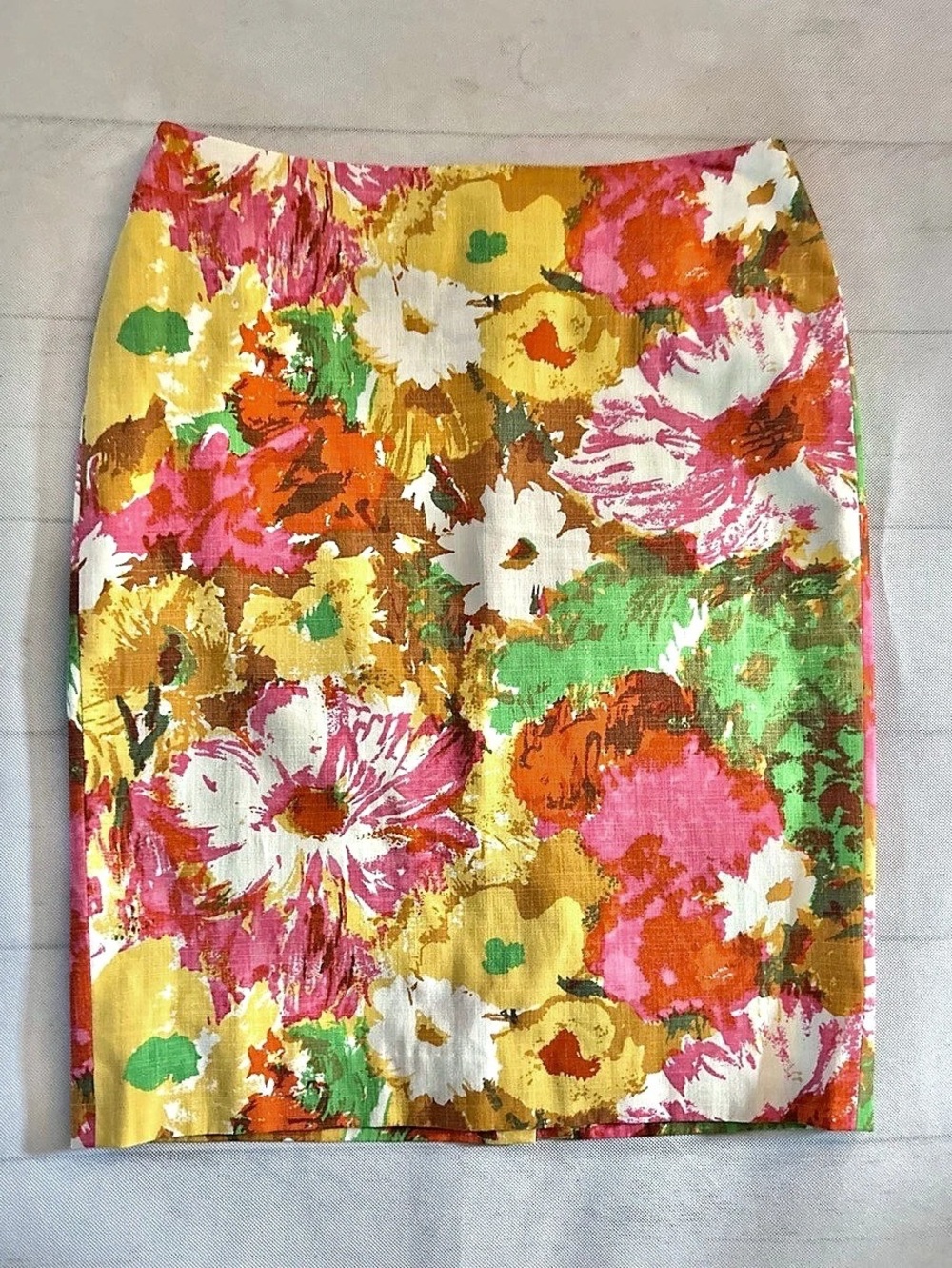 Talbots Floral Skirt Multicolor Size 4 Like New